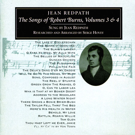 cover image for Jean Redpath - Songs Of Robert Burns vols 3 & 4