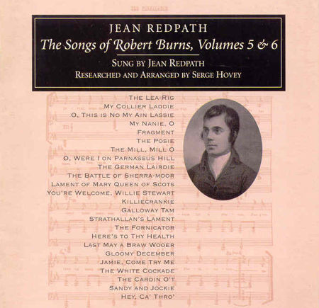 cover image for Jean Redpath - Songs Of Robert Burns vols 5 & 6